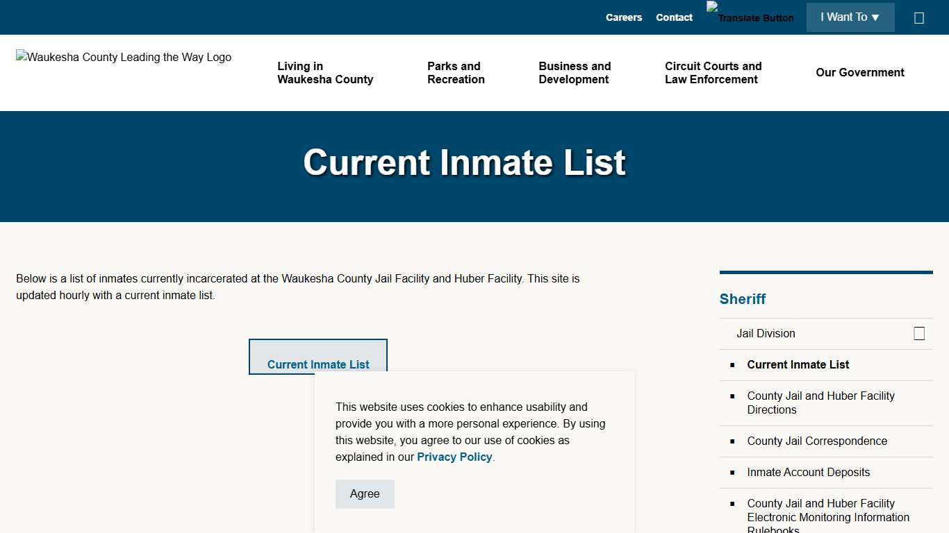 Current Inmate List Waukesha County